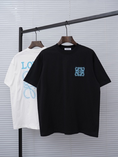 Loewe 26SS Fashion Embroidered Logo Short Sleeve Unisex Casual Versatile T-shirt