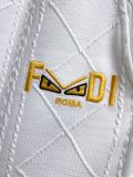 Fendi Fashion Embroidered Logo Splicing Shorts for Men's Casual Drawstring Sports Pants