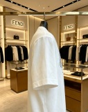 Fendi Fashion Bag Printed T-shirt Couple Casual Loose Short Sleeve