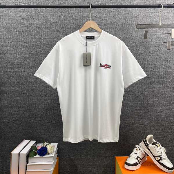 Balenciaga Classic Logo Printed Short Sleeve Unisex Casual Versatile T-shirt