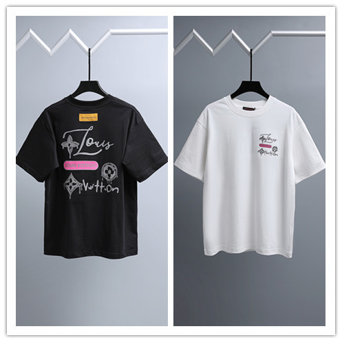 Louis Vuitton 26SS Fashion Toothbrush Embroidered Logo Short Sleeve Unisex Casual Versatile T-shirt