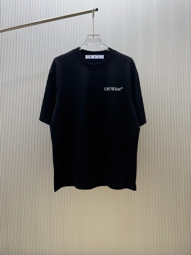 Off White Classic Arrow Logo Printed T-shirt Couple Casual Loose Short Sleeve