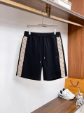 Louis Vuitton Classic Embroidered Logo Splicing Shorts Unisex Casual Drawstring Sports Pants