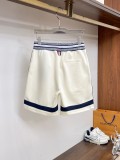 Dior 26SS Fashion Embroidered Logo Splicing Shorts for Men's Casual Drawstring Sports Pants