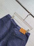 Louis Vuitton 26SS Unisex Fashion Full Logo Casual Denim Shirt Set