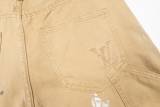 Louis Vuitton 2026SS Fashion Embroidered Graffiti Work Shorts Casual Versatile Shorts