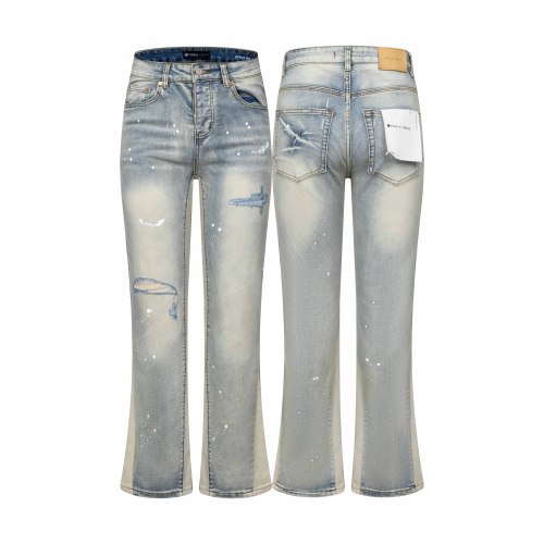Purple Brand 26SS High Street Ink Patch Washed Versatile Jeans