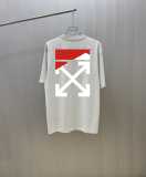 Off White Classic Arrow Logo Printed T-shirt Couple Casual Loose Short Sleeve