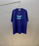 Dior Fashion Logo Printed T-shirt Couple Casual Loose Short Sleeve