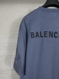 Balenciaga Retro Embroidered Logo T-shirt Couple Casual Loose Tie Dyeing Short Sleeve