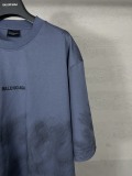 Balenciaga Retro Embroidered Logo T-shirt Couple Casual Loose Tie Dyeing Short Sleeve