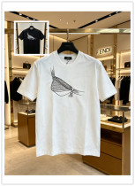 Fendi Fashion Bag Printed T-shirt Couple Casual Loose Short Sleeve Fendi Fashion Bag Printed T-shirt Couple Casual Loose Short Sleeve