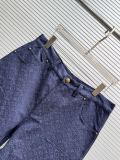 Louis Vuitton 26SS Unisex Fashion Full Logo Casual Denim Shirt Set