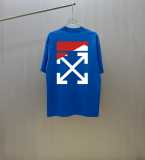 Off White Classic Arrow Logo Printed T-shirt Couple Casual Loose Short Sleeve