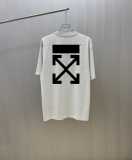 Off White Classic Arrow Logo Printed T-shirt Couple Casual Loose Short Sleeve