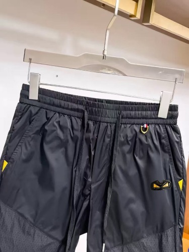Fendi 26SS Classic Monster Shorts Unisex Casual Drawstring Sports Pants