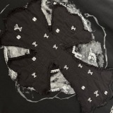 Chrome Hearts Fashion Patch Embroidered Cross T-shirt Unisex Casual Loose Short Sleeve