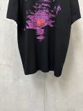 Balenciaga Retro Sunset Printed Short Sleeves Unisex Casual Oversize T-shirt