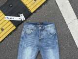 Purple Brand Unisex Classic Washed Micro Elastic Distressed Trumpet Jeans