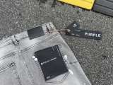 Purple Brand Unisex Classic Washed Spray Ink Micro Elastic Distressed Speaker Jeans