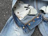 Purple Brand Unisex Classic Washed Micro Elastic Distressed Trumpet Jeans