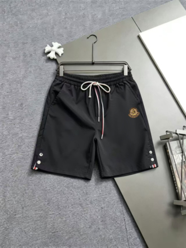 Moncler 26SS Classic Embroidered Logo Shorts Unisex Casual Drawstring Sports Pants