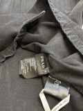 Prada Fashion Versatile Triangle Logo Denim Short Sleeved Shirt