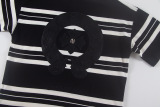 Chrome Hearts 26SS Fashion Leather Horseshoe Cross T-shirt Unisex Casual Loose Short Sleeve