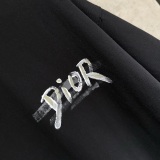 Dior Classic Logo Letter Printed T-shirt Unisex Casual Loose Short Sleeve