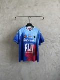 Supreme x FIJI 26SS Fashion Logo Printed Football Shirt Unisex Casual Loose Short Sleeve