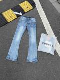 Purple Brand Unisex Classic Washed Micro Elastic Distressed Trumpet Jeans