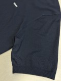 Prada Fashion Versatile Embroidered Logo Polo Collar Knitted Short Sleeve