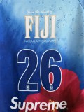 Supreme x FIJI 26SS Fashion Logo Printed Football Shirt Unisex Casual Loose Short Sleeve