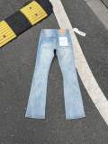 Purple Brand Unisex Classic Washed Micro Elastic Distressed Trumpet Jeans