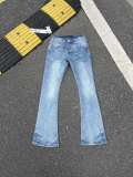 Purple Brand Unisex Classic Washed Micro Elastic Distressed Trumpet Jeans