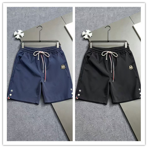 Moncler 26SS Classic Embroidered Logo Shorts Unisex Casual Drawstring Sports Pants