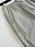 Dior 26SS Fashion Embroidered Logo Lightweight Stand Up Collar Zipper Jacket Unisex Casual Versatile Set