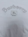 Burberry 26SS Classic Embroidery LogoT girl Unisex Casual Loose Short Sleeve