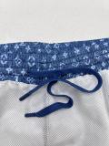Louis Vuitton Classic Full Logo Printed Drawstring Shorts Couple Casual Breathable Mesh Sports Pants