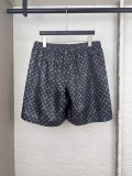 Louis Vuitton Classic Full Logo Printed Drawstring Shorts Couple Casual Breathable Mesh Sports Pants