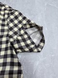 Louis Vuitton 26SS Fashion Checkered Casual Versatile Short Sleeve Shirt