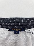 Louis Vuitton Classic Full Logo Printed Drawstring Shorts Couple Casual Breathable Mesh Sports Pants