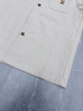 Louis Vuitton 26SS Unisex Retro Fashion Leather Logo Casual Versatile Short Sleeve Shirt