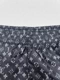 Louis Vuitton Classic Full Logo Printed Drawstring Shorts Couple Casual Breathable Mesh Sports Pants