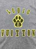 Louis Vuitton Fashion Dog Palm Logo Jacquard Casual Versatile Knitted Short Sleeve