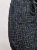 Balenciaga High Street Embroidered Logo Casual Plaid Coat Unisex Loose Stand up Collar Zipper Coat