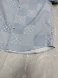 Louis Vuitton 26SS Fashion Chessboard Logo Jacquard Casual Versatile Short Sleeve Shirt