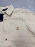 Louis Vuitton 26SS Unisex Retro Fashion Leather Logo Casual Versatile Short Sleeve Shirt