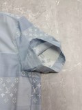 Louis Vuitton 26SS Fashion Chessboard Logo Jacquard Casual Versatile Short Sleeve Shirt