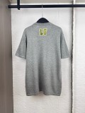 Louis Vuitton Fashion Dog Palm Logo Jacquard Casual Versatile Knitted Short Sleeve